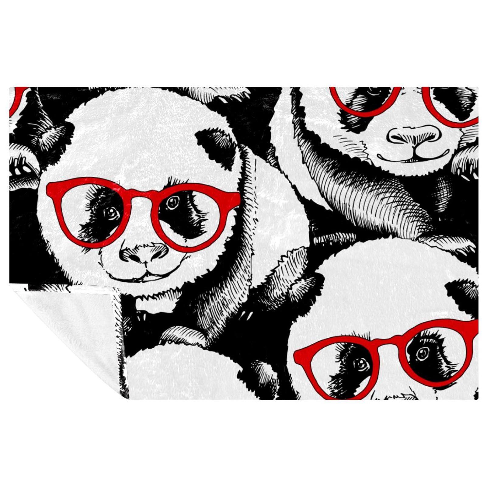 Couverture panda rouge 150x100cm la solution chaude contre les soirées fraîches