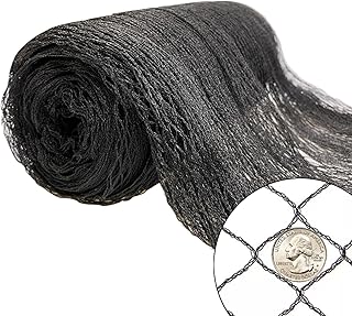 POYEE 50x50ft Bird Netting for Chicken Coop, 1 inch Mesh, Heavy Duty, Hawk Proof, Garden Protection, Fruit Tree Netting Against Squirrels Deer