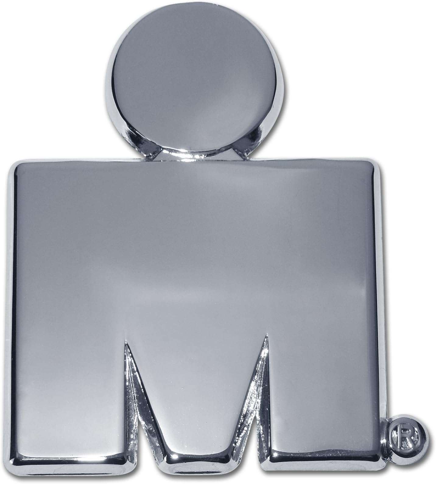 Ironman M-Dot Logo "Distance Acomplished" Chrome Plated Premium Metal Car Truck Motorcycle Emblem