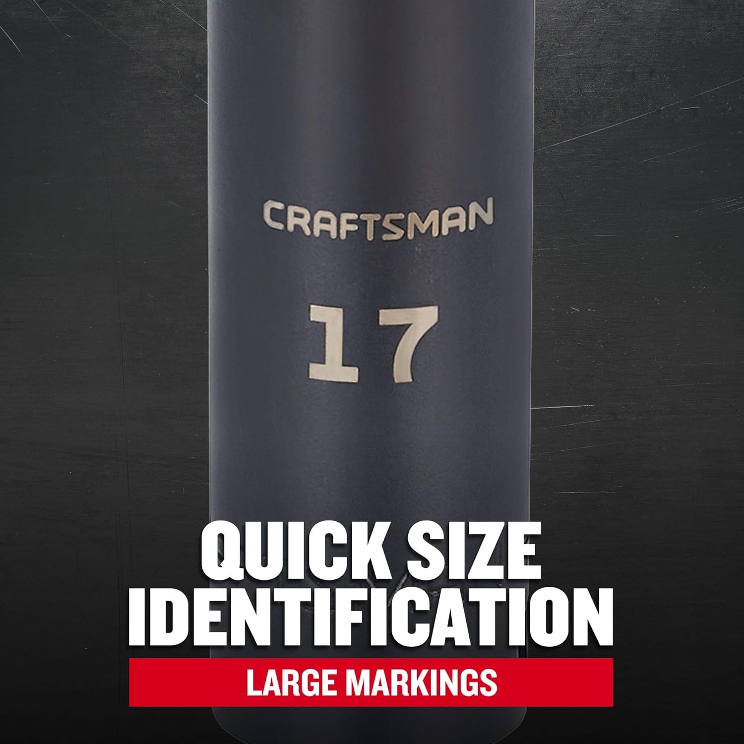 CRAFTSMAN Deep Impact Socket, Metric, 1/2-Inch Drive, 17mm (CMMT16078)