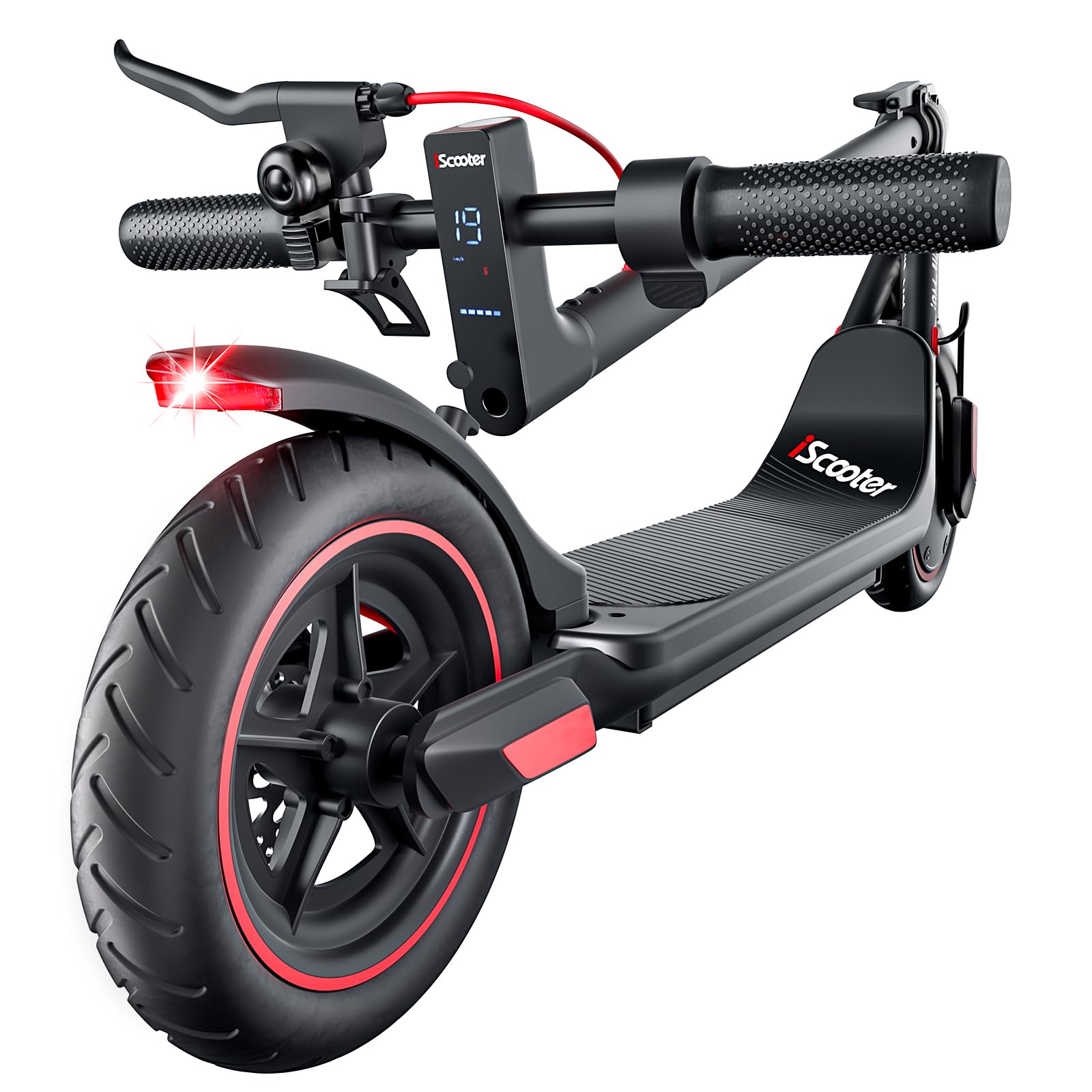 iScooter Electric Scooter for Adults and Teens - Powerful 500W E-Scooter, 35/30 km/h Top Speed, 30/25 km Range, Commuting Electric Scooter with Cruise Control, Double Braking Systems, and App 25km/h&30km-8.5'' Tire