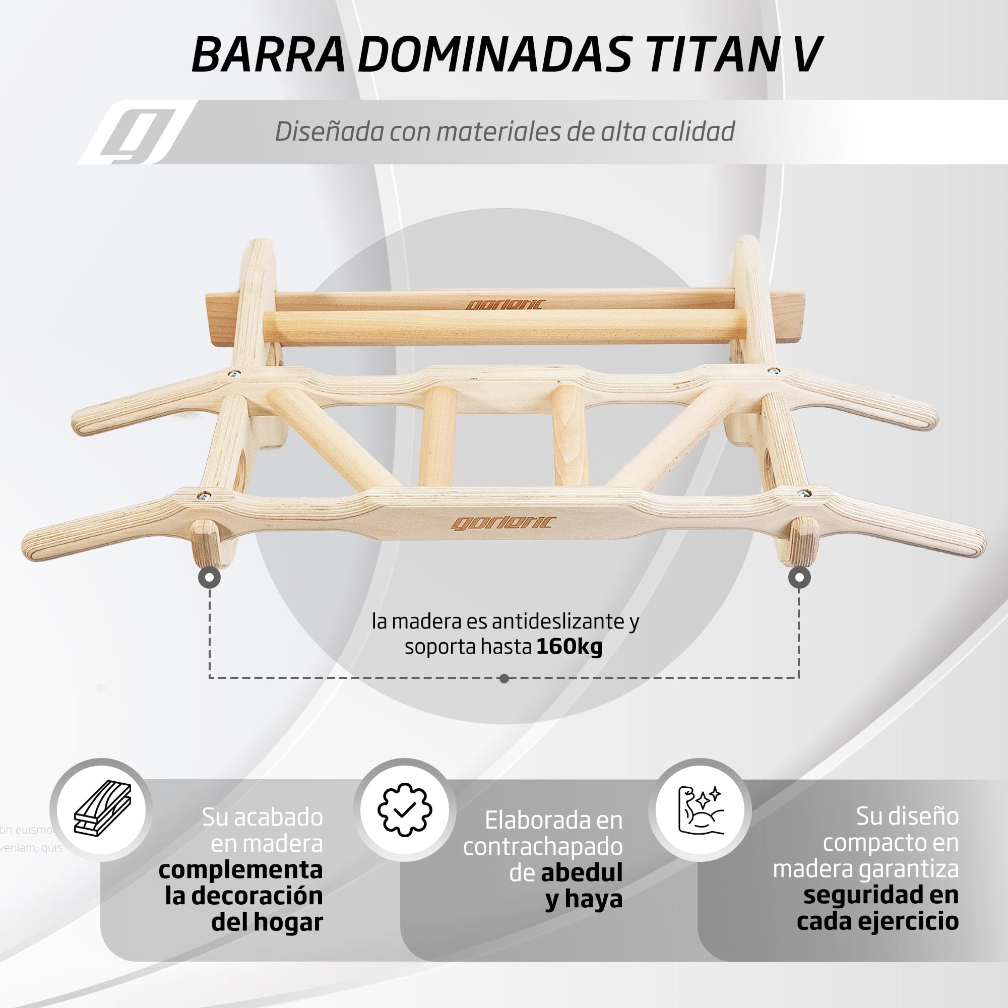 Ballon De Traction En Bois Avec Sangle - Pour Escalade, Musculation, Force (NEUF)