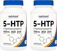 Vista 7 de Nutricost 5-HTP 100 mg; 240 Cápsulas (5-hydroxytryptophan), 1 botella