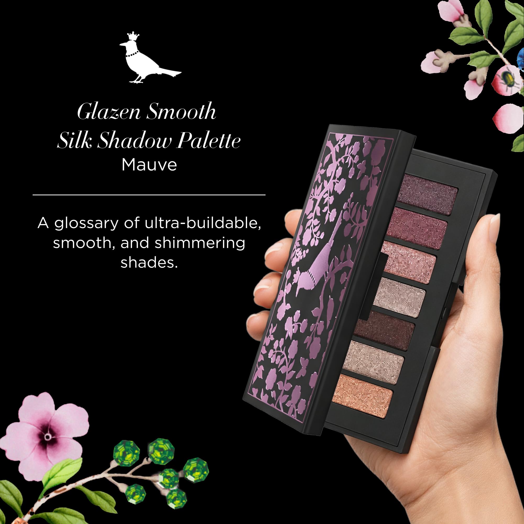 Butter London Glazen Smooth Silk Shadow Palette - Mauves for Women 0.35 oz Eye Shadow
