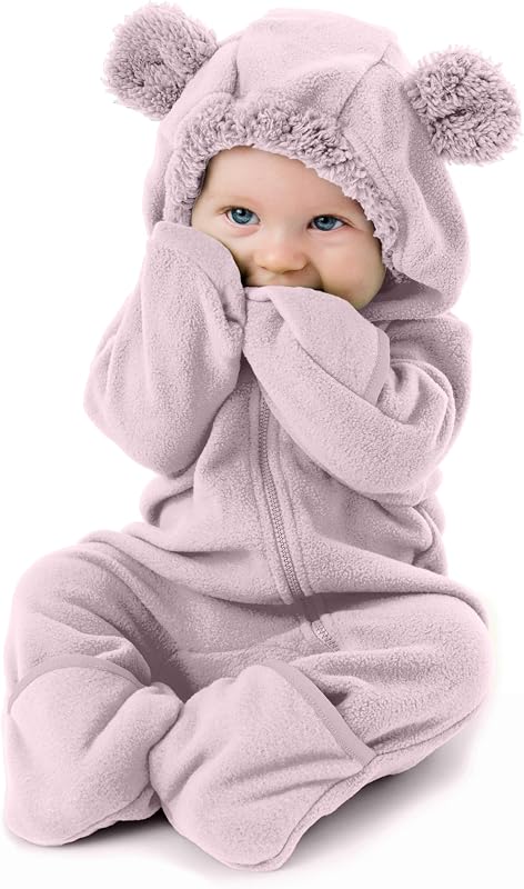 Cuddle Club Fleece Baby Bunting Bodysuit Hoodie, Newborn - 5T