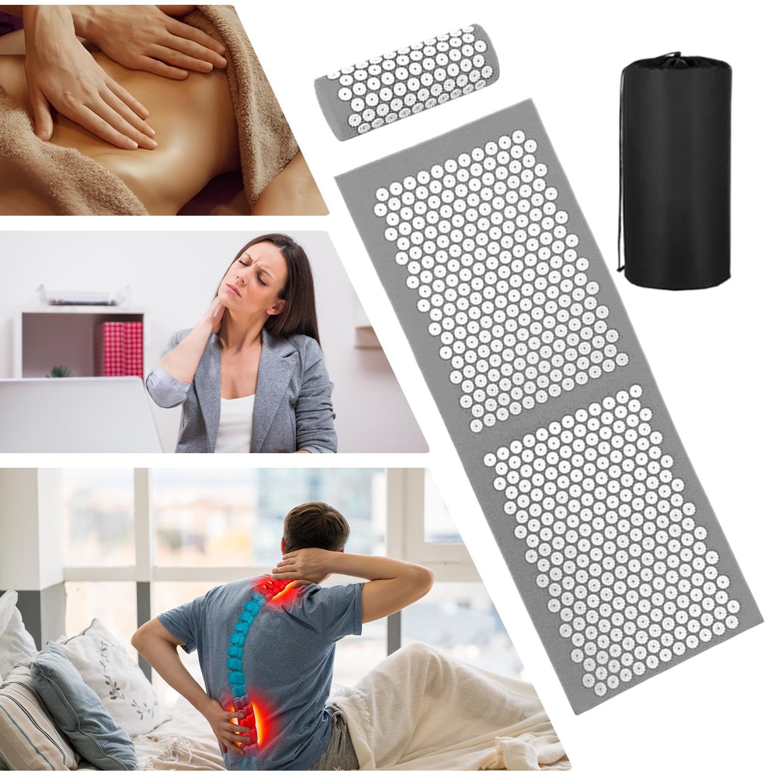 Cuscinetti Massaggianti Tappetino Comfortevole Compatto E Ergonomico | Cuscino Massaggiante Per La Schiena Per La Famiglia, Gli , Gli Uomini, Le Donne, Gli Adulti, La Casa, L'Interno E