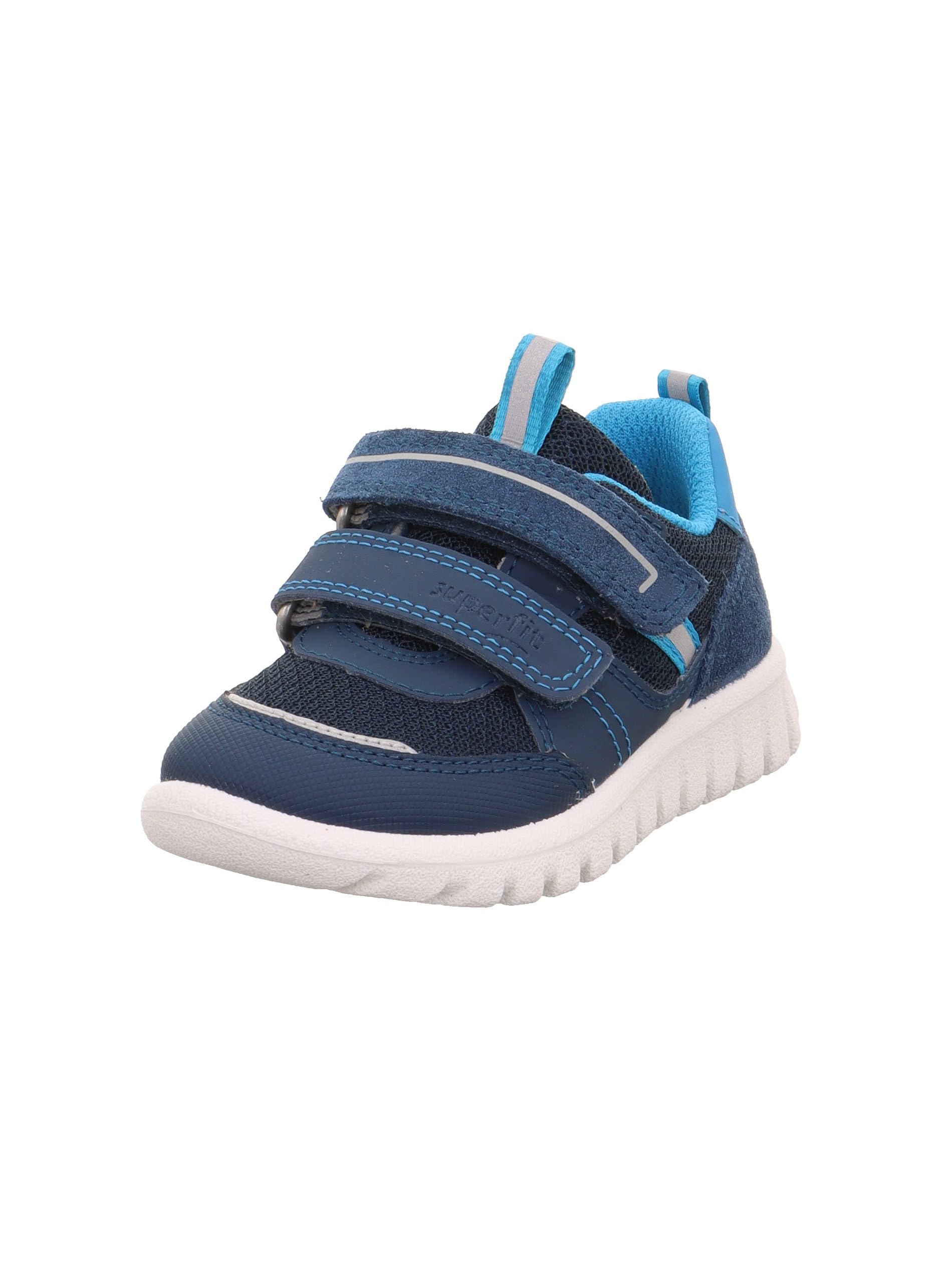 Superfit Boys Sport7 Mini Sneaker, Blue Turquoise 8040, 4.5 UK Child Wide