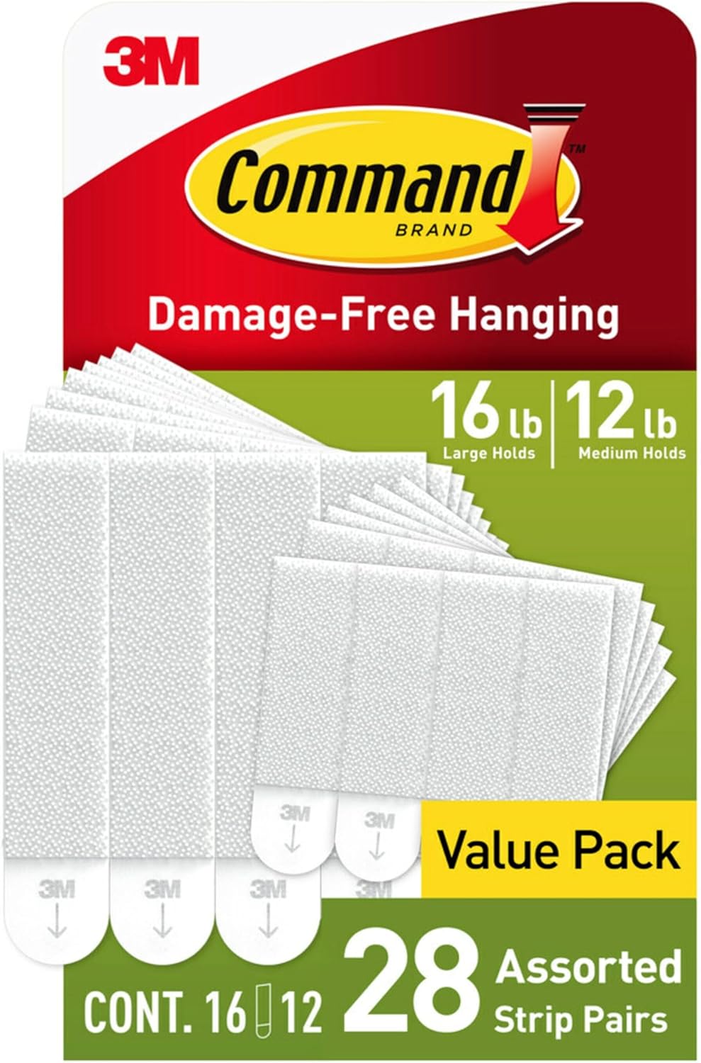 Command 15 lb & 10 lb Large and Medium Picture Hanging Strips Thumbnail