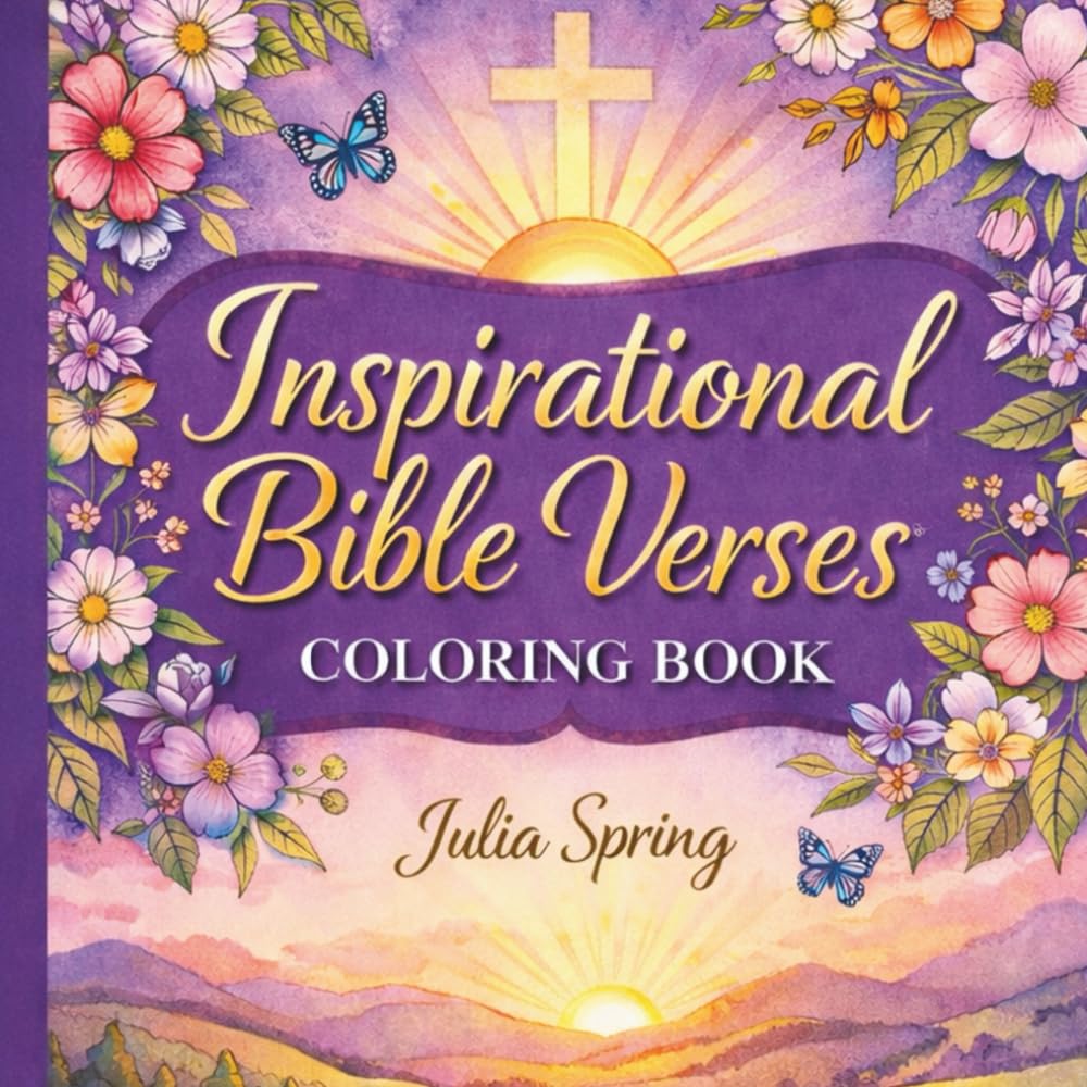 Inspirational Bible Verses Coloring Book: A Faith-Based Coloring Book for Reflection, Peace, and Scripture Inspiration