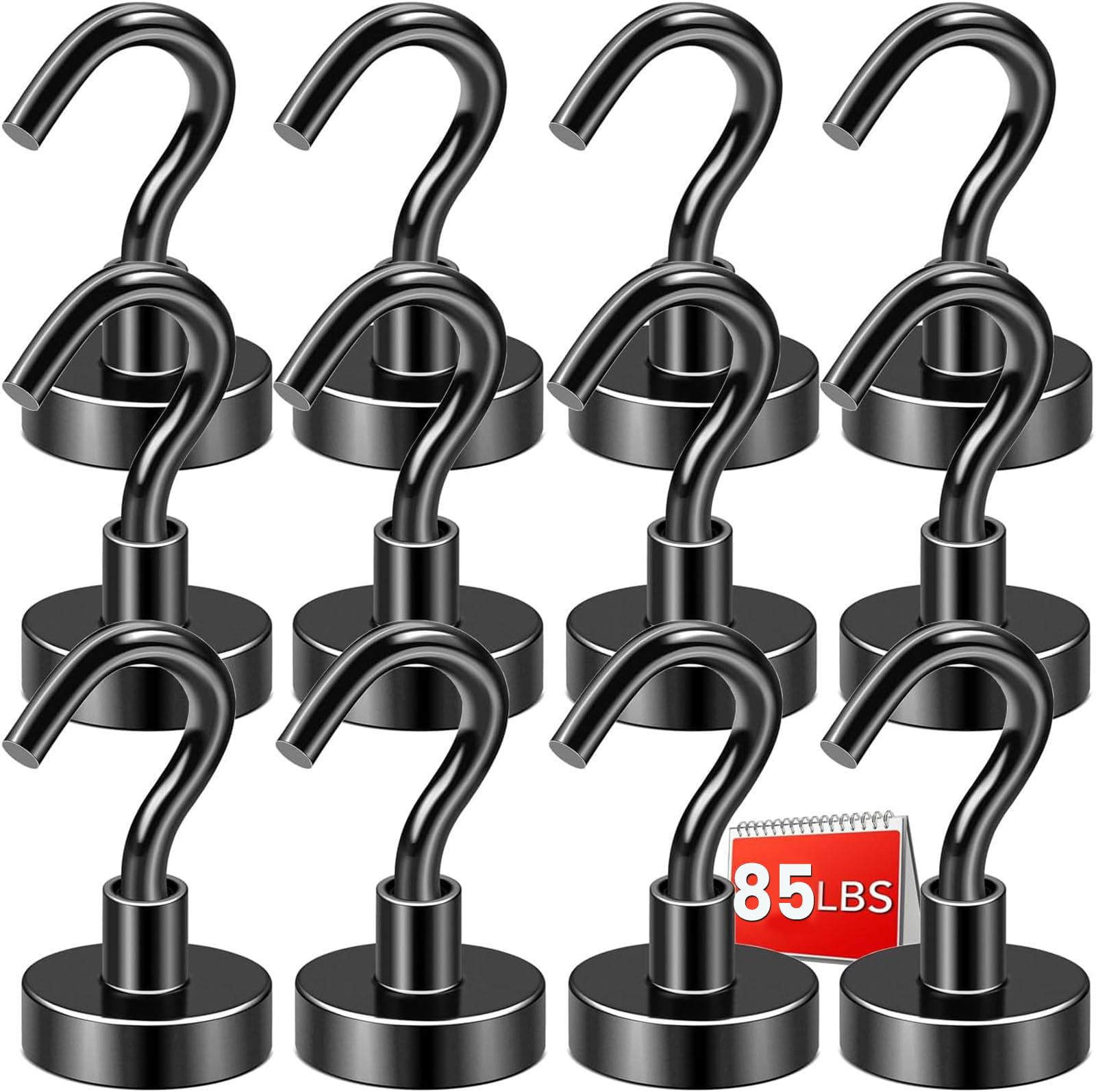 DIYMAG Magnetic Hooks - 170lb Heavy Duty -11