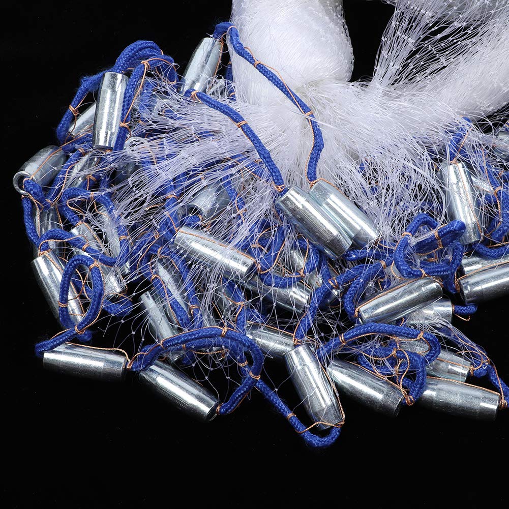 Wurfnetz Zum Fischen, Tragbares Fischernetz, Nylon Mesh Fischnetz zum Fangen von Angelnetz Angelzubehör, Fishing Net Handwurf Fishnets Fische Angeln Cast Net