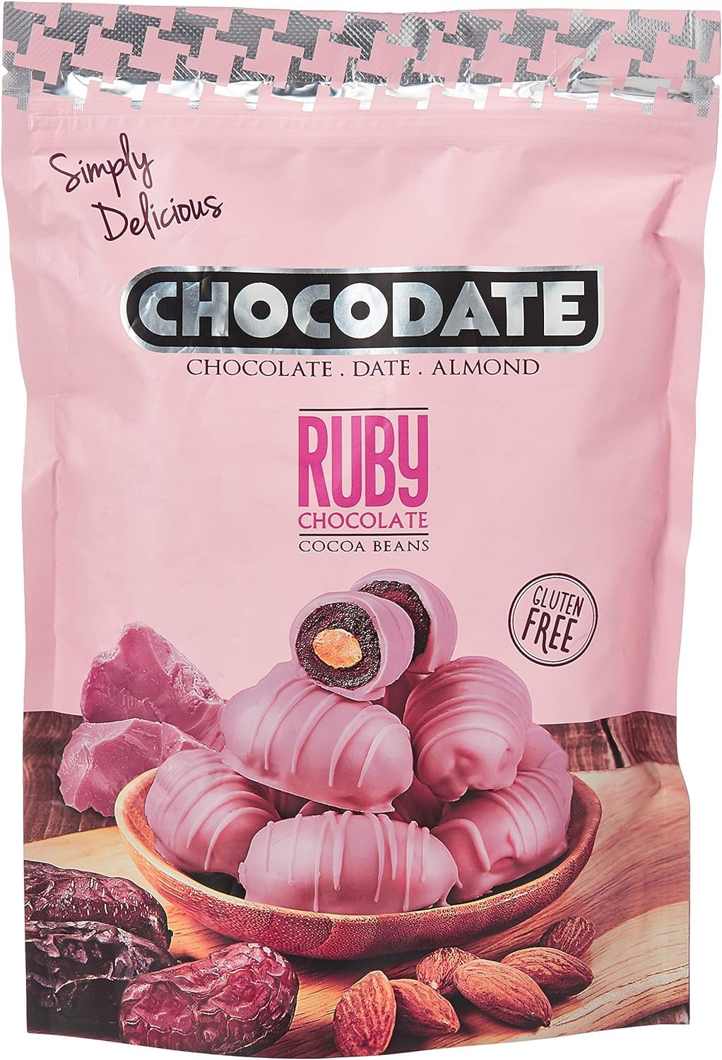 Chocodate Rubi Rich Chocolate With Cocoa Beans And Roasted Almond 90gm Pouch (Imported) (B0D427Z3W7) Amazon Price History, Amazon Price Tracker