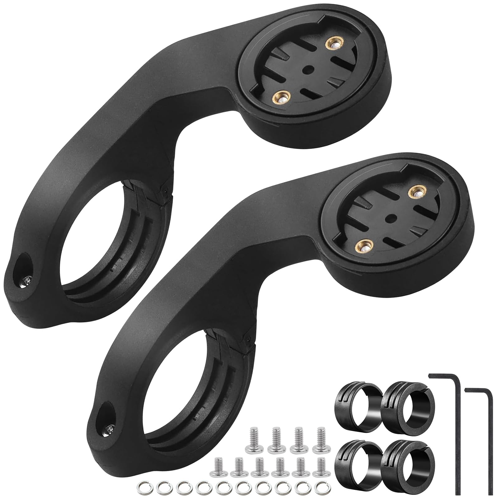 HTTYHT 2PCS Out Front Bike Mount for Garmin Edge 530 540 520 510 500 200 130 20 25 800 810 820 830 810 1000 1040 1030 Plus GPS Bicycle Computer MTB Handlebar Bicycle Mount Handlebar Holder