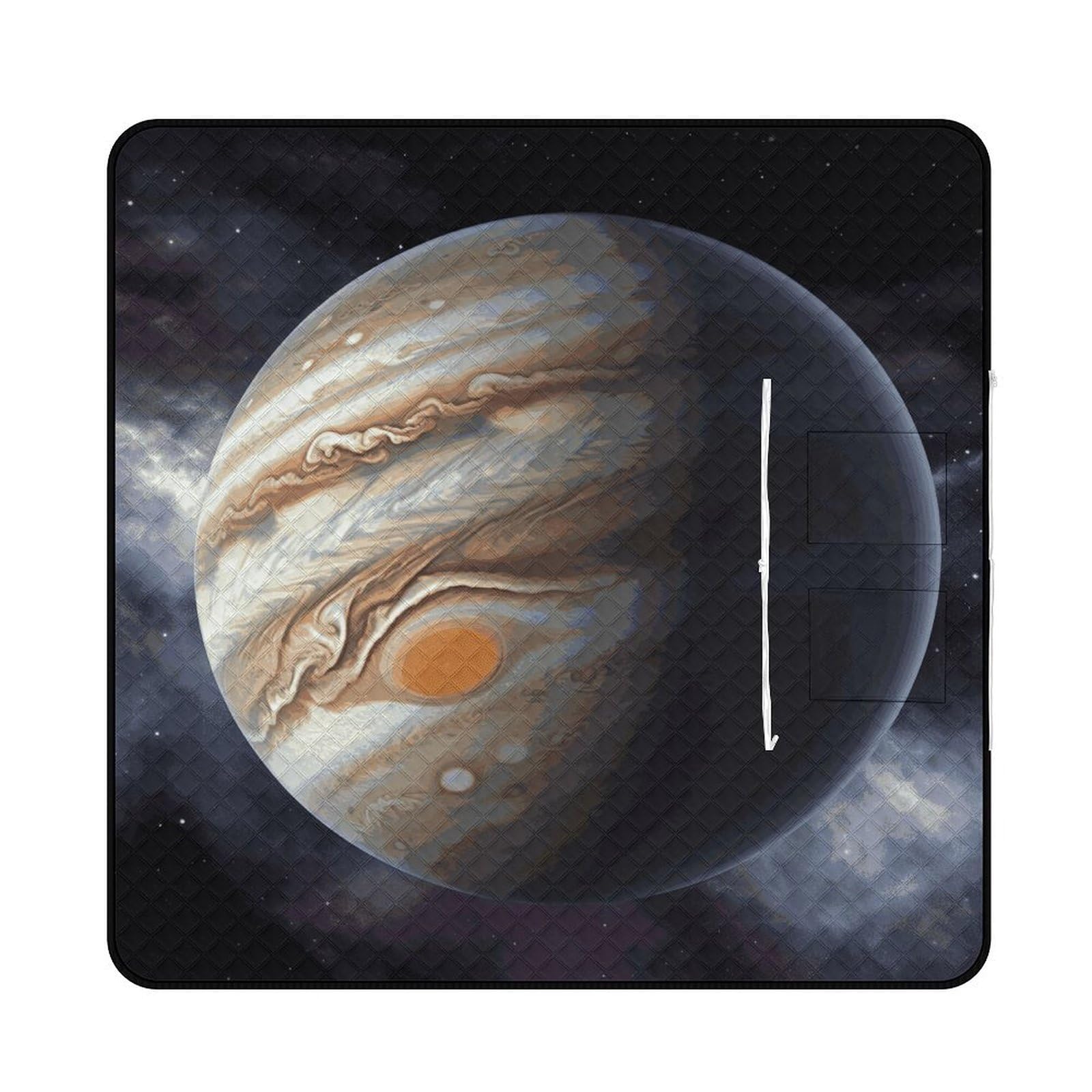 Couverture de plage haut de gamme Jupiter motif paysage grand confort imperméable