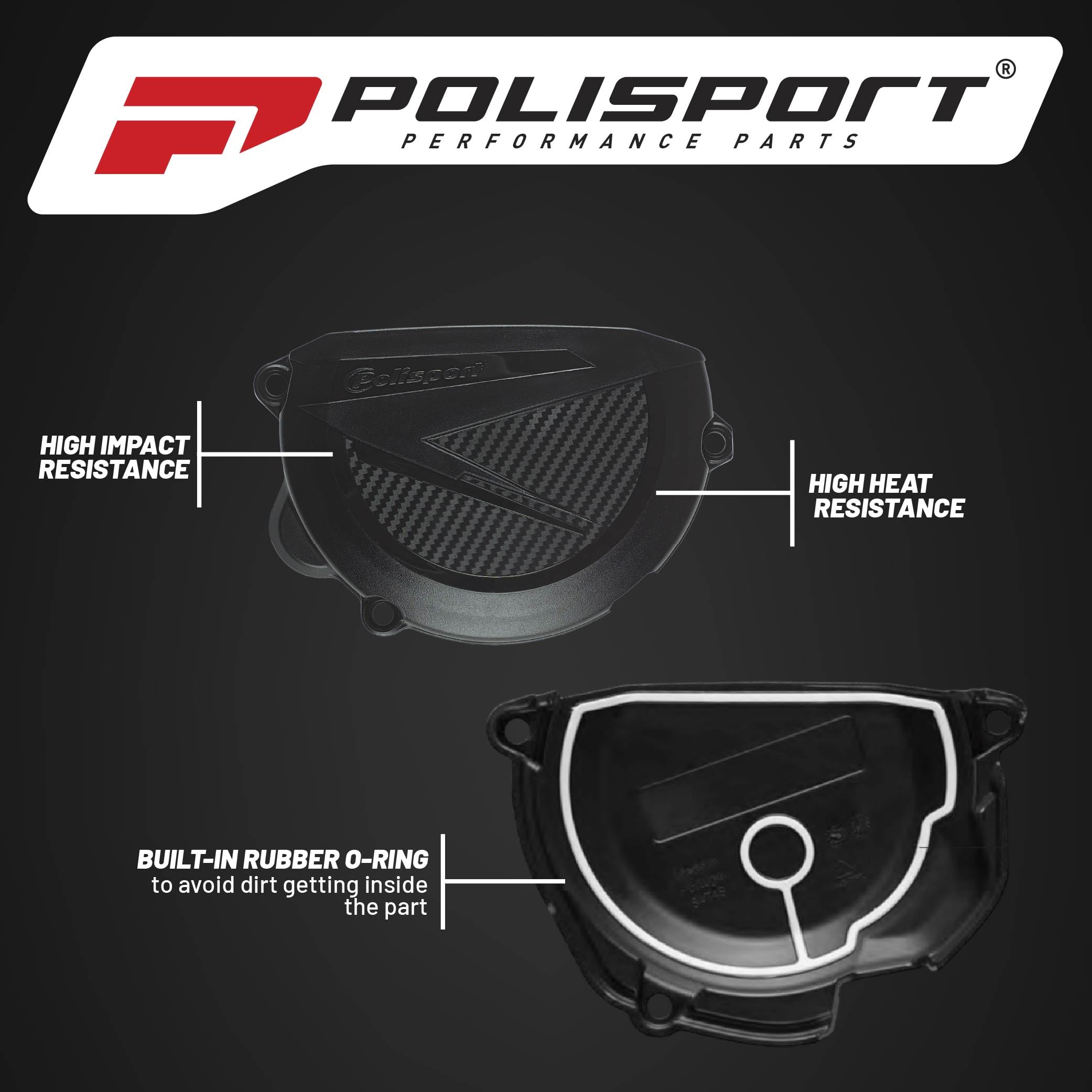 POLISPORT 8499000001 Paramotore per moto nero