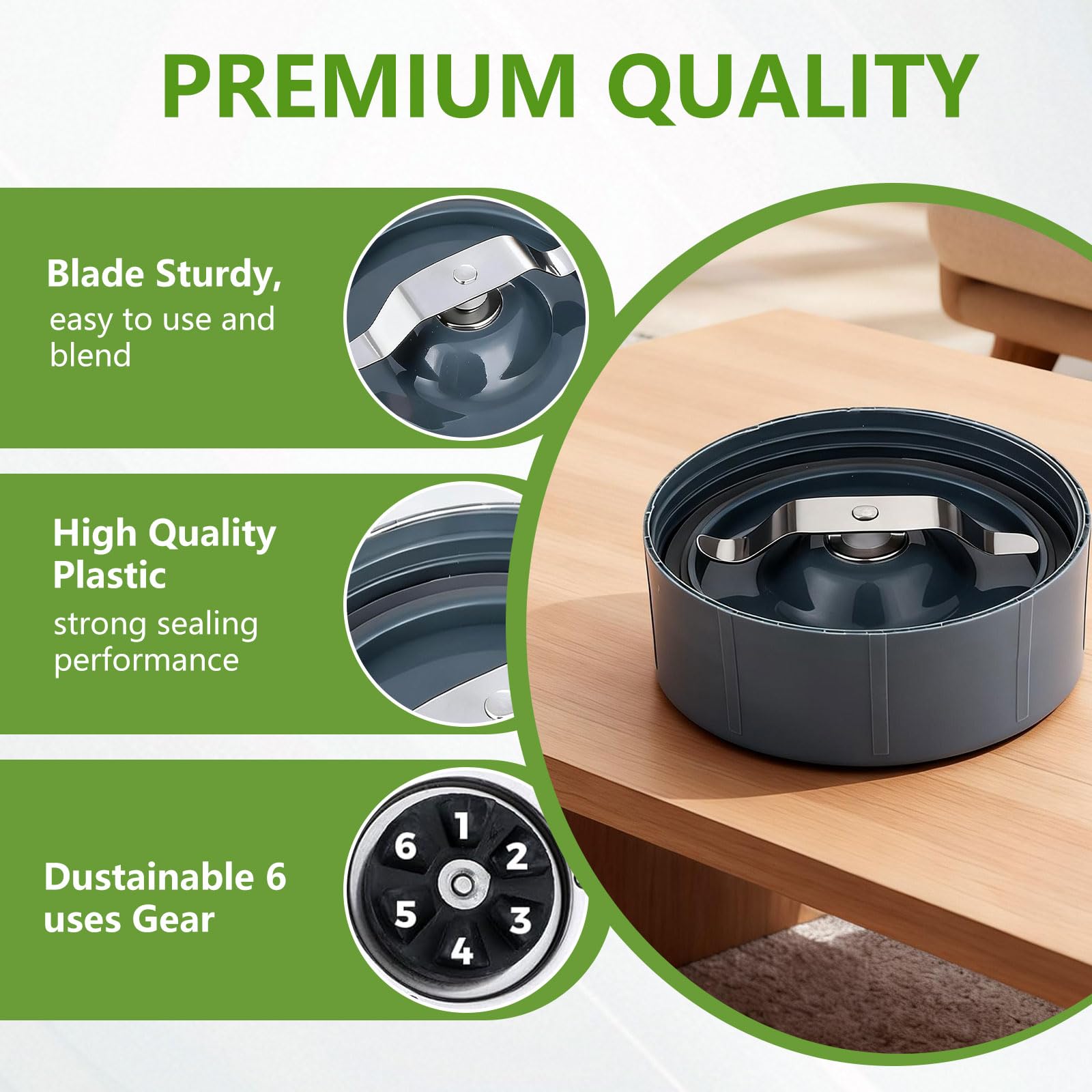 Lama di ricambio per fresatura, lama per estrattore, compatibile con frullatore Nutri-Bullet 600W 900W