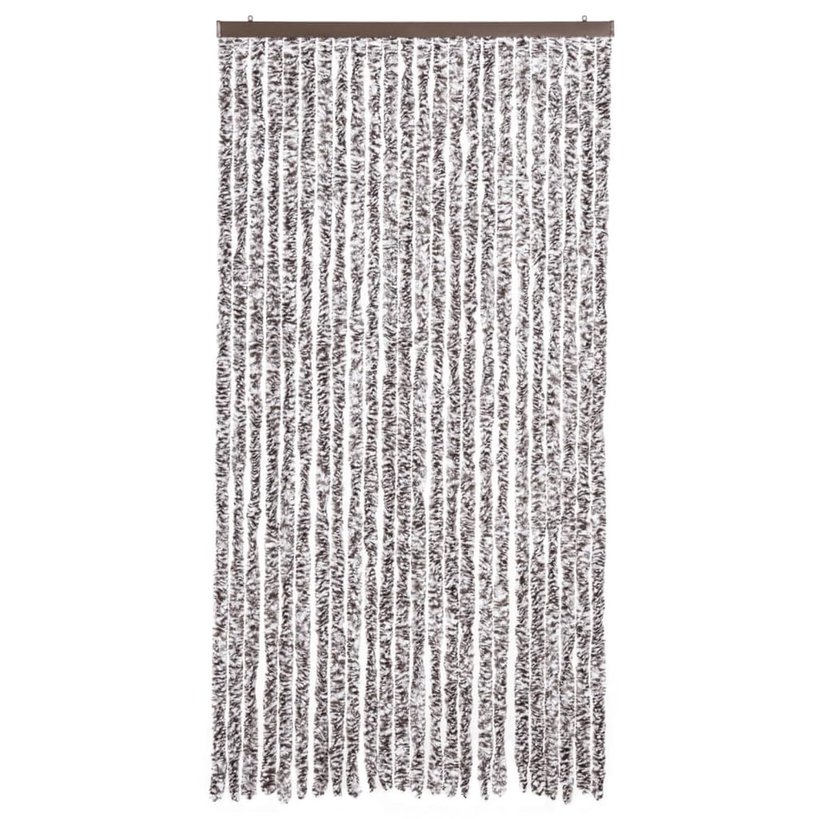 ZEYUAN Tenda Antimosche Marrone e Beige 100x200 cm in Ciniglia,Tenda Antimosche per Finestre e Porte Leggera Resistente all'Acqua Silenziosa Zanzariera Antiisetti-377373