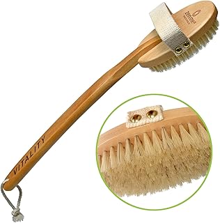 Sponsored Ad - Zen Me Premium Boar Bristle Brush, Exfoliating Brush with Firm Natural Bristles for Cellulite and Lymphati...