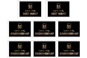 Will You Be My Groomsman Cards with Envelopes, Set of 8 (6...