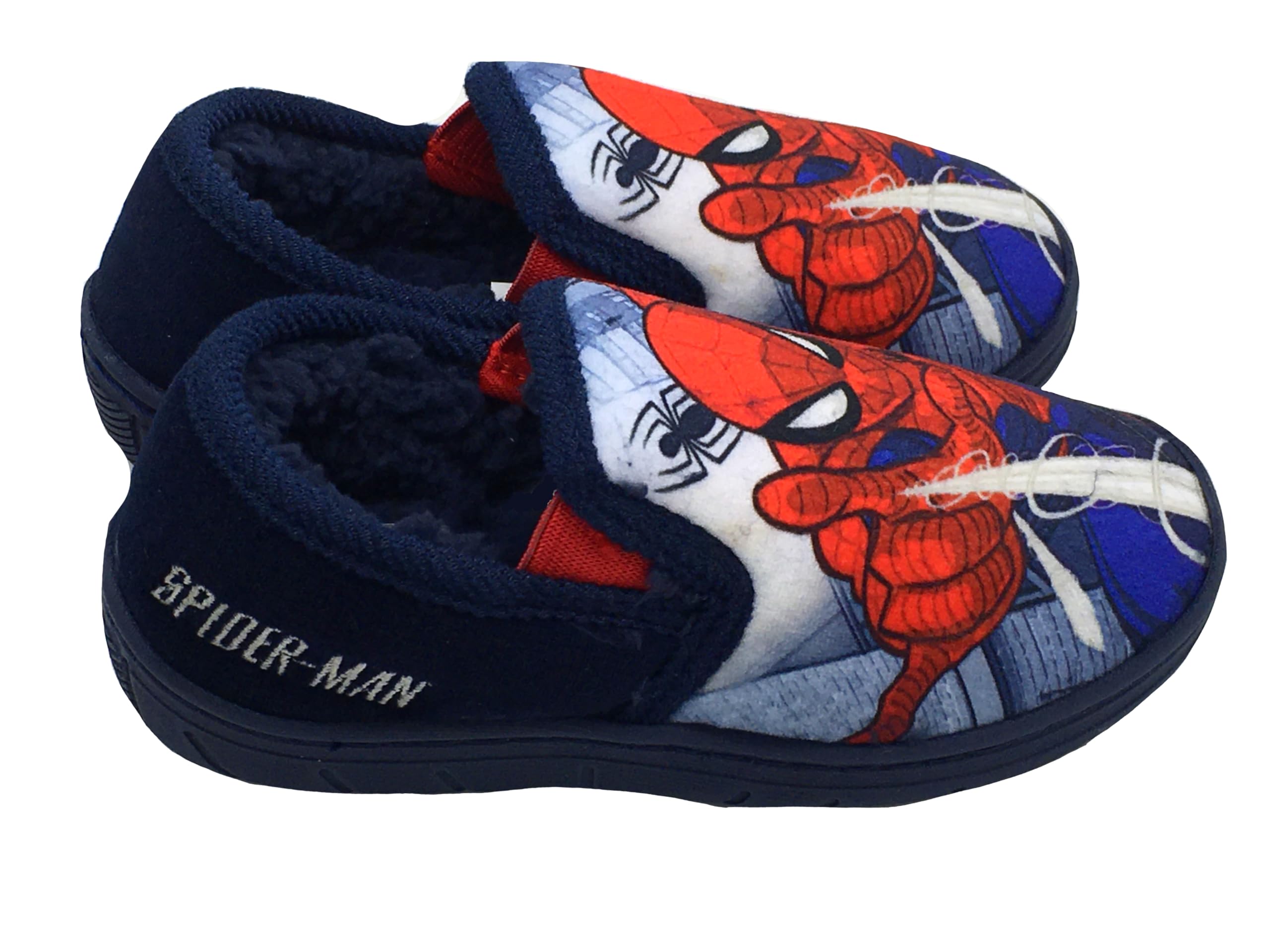 Marvel Pantofole Spiderman per Ragazzi, Blu, Taglia 26-34 EU