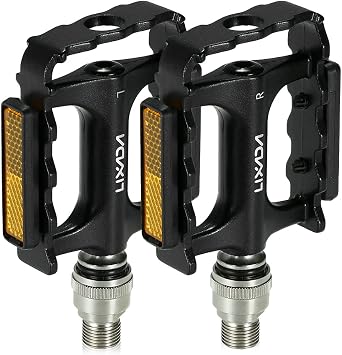 Explopur Bike Quick Release Pedals - MTB Cycling Platform Pedal with Pedal Extender Adapter