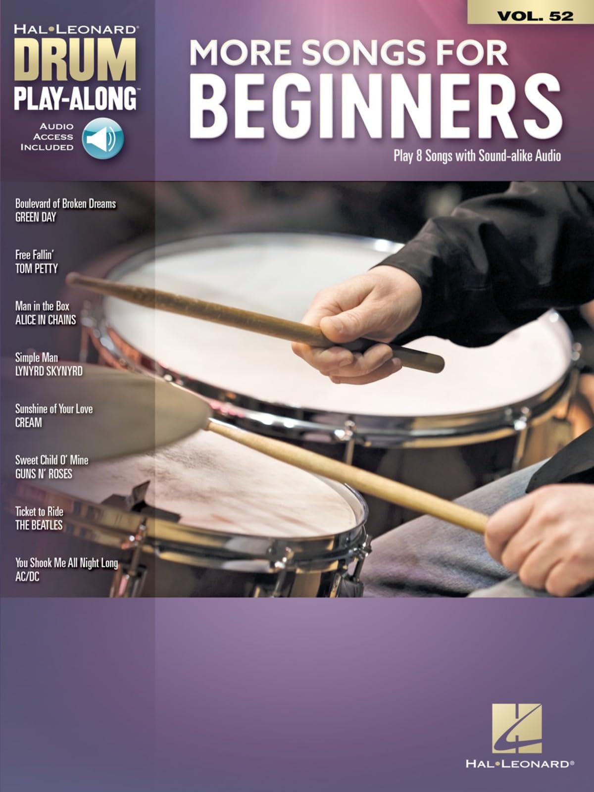 More Songs for Beginners Drum Play-Along Volume 52 (Hal Leonard Drum Play-Along, 52)