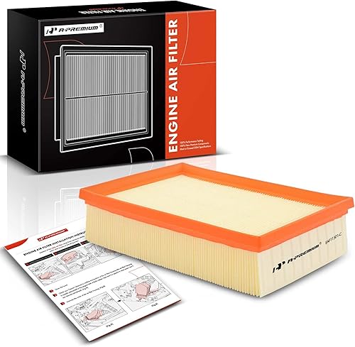 A-Premium Filtro de aire de motor compatible con Buick Encore y Chevrolet Trax, 2013-2022, L4 1.4L, panel flexible, repuesto # 95021102
