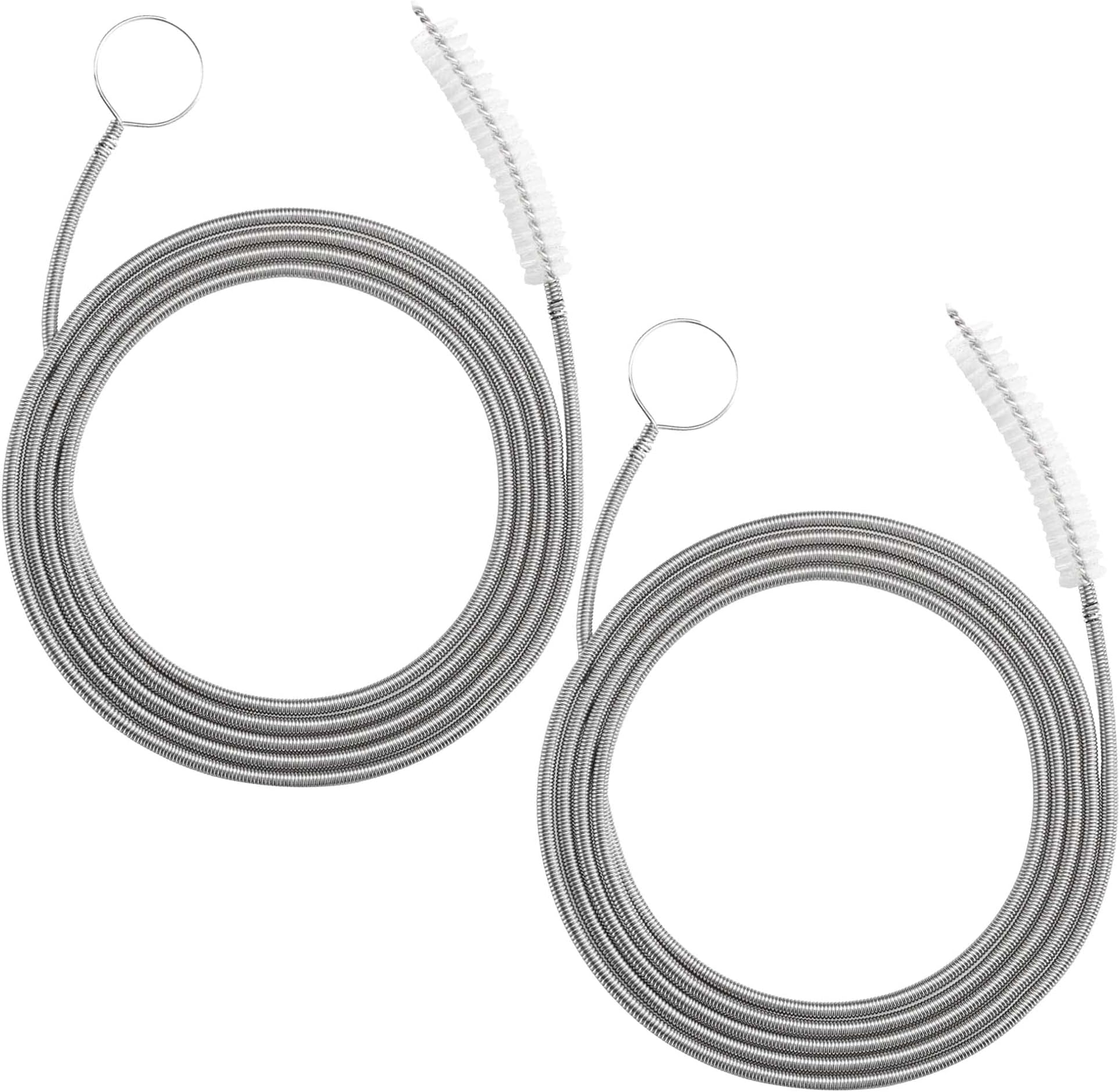 2 Pack 60 Inch Long Drain Brush Long Pipe Cleaner Flexible Tube Cleaning Brush Flexible Feeding Tube Brush Kitchen Drain Tube Cleaning Sink Fridge Skinny Pipe Drain Dredge Cleaning Brushes