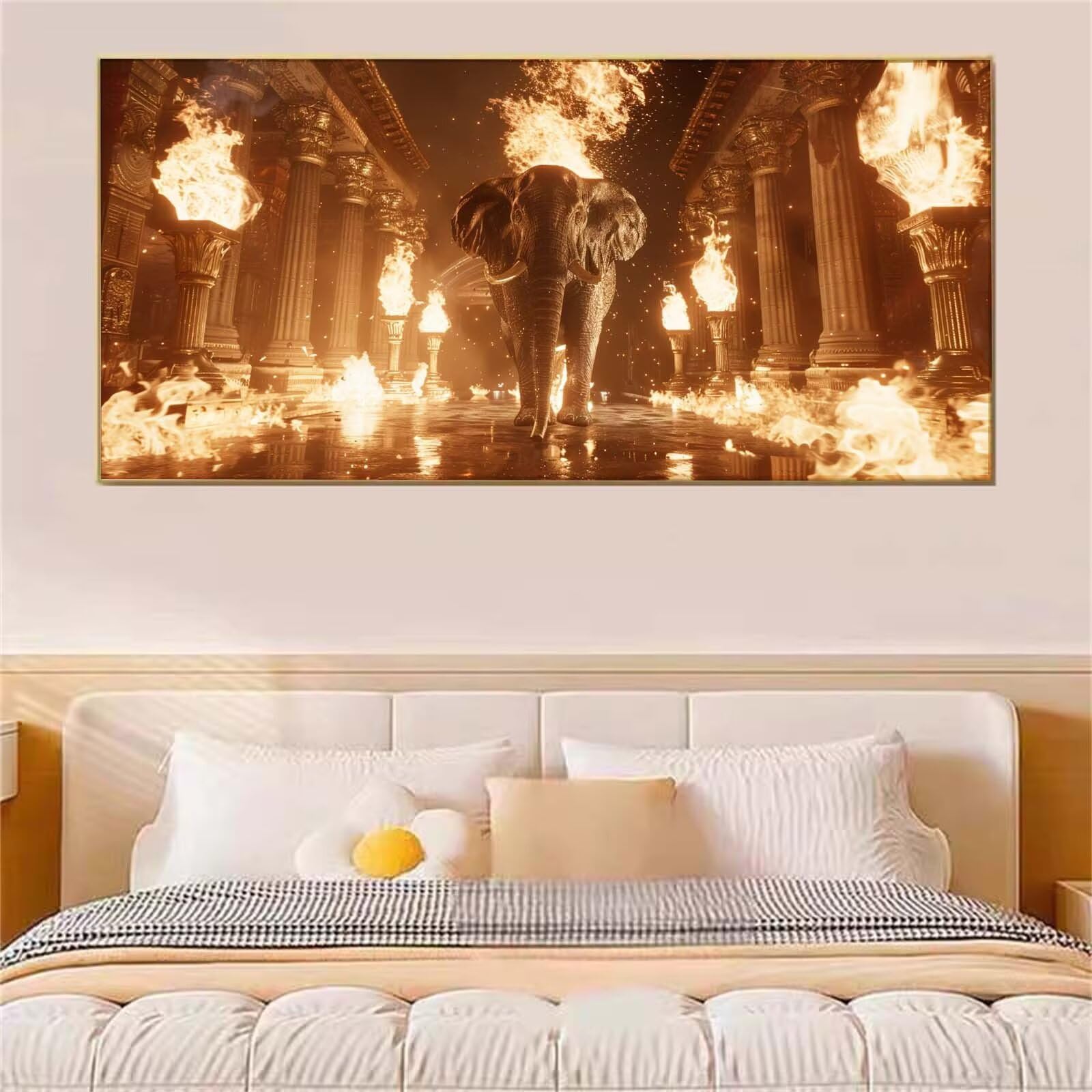 Zestaw do malowania diamentowego 5D, malowanie diamentami ze zwierzętami słonia, duży rozmiar 70 x 140 cm, DIY mozaiki haft krzyżykowy, dekoracje świąteczne do domu, prezent Z-773