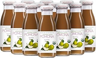 Pomona Organic Pear Juice, Cold Pressed USDA Organic Juices, Pears And Lemon Juice, No Added Sugar, Not From Concentrate, ...