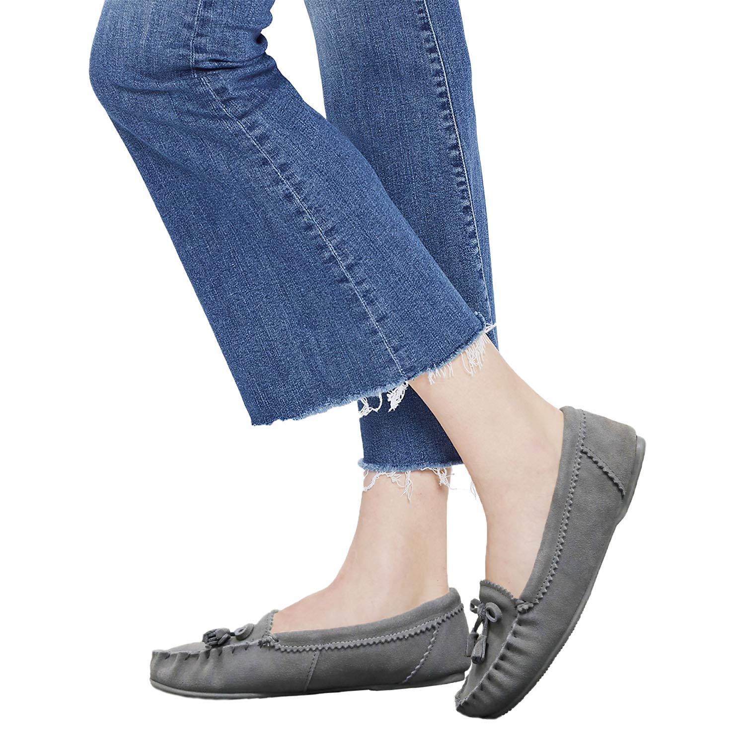 Moccasin Slippers for Women Flat Casual Comfortable Loafer Shoes Womens Moccasin Slippers Spring Driving Moccasins Shoes