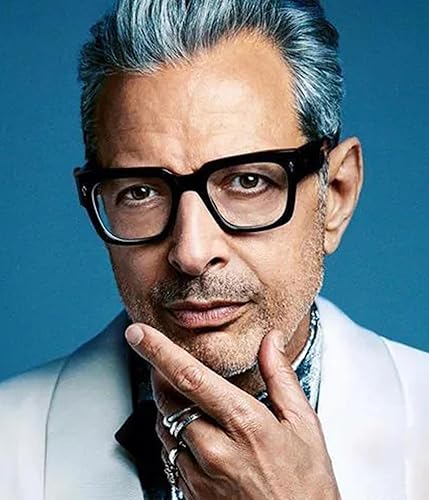 Miniatura 2 de EYLRIM Gafas de marco cuadrado para mujeres y hombres, gafas de luz azul con marco grueso de moda sin receta