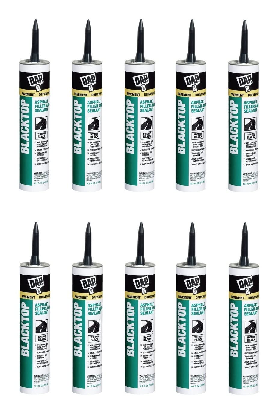 Dap 27065 Blacktop Asphalt Filler and Sealant 10.1-Ounce, Pack of 10