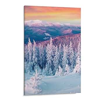 絵画 インテリア 絵 油絵 uF6-060204 風景 雪景色 絵画 インテリア 絵 額付き (銀）油絵 uF6-060204 風景 雪景色