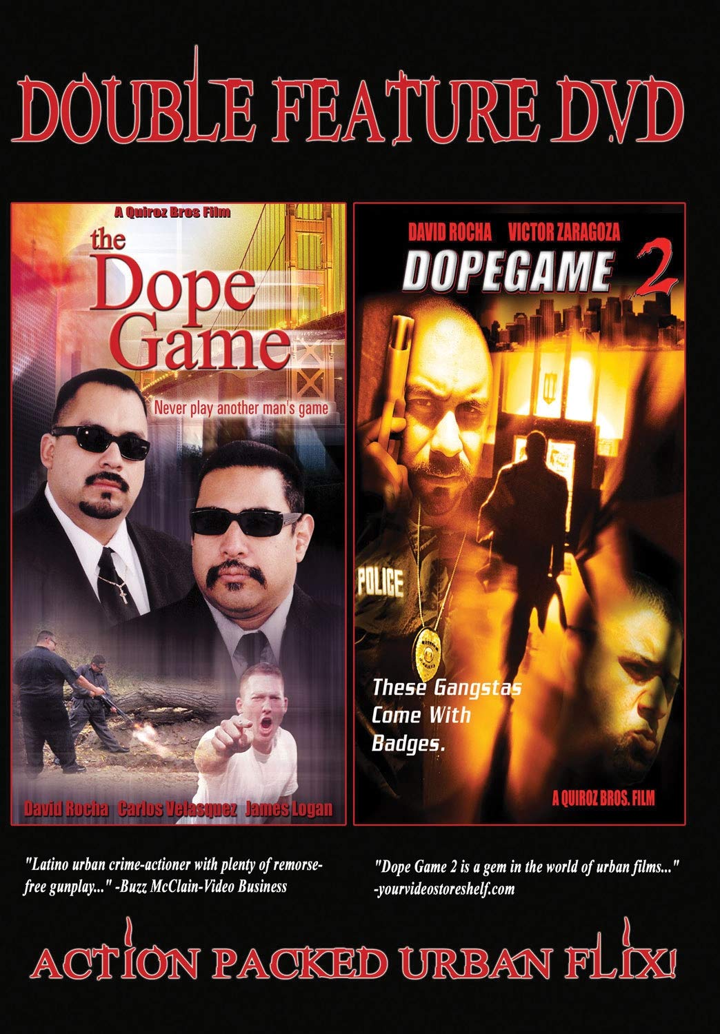 Dope Game Double Feature DVD ideal para tus noches de cine de acción en casa
