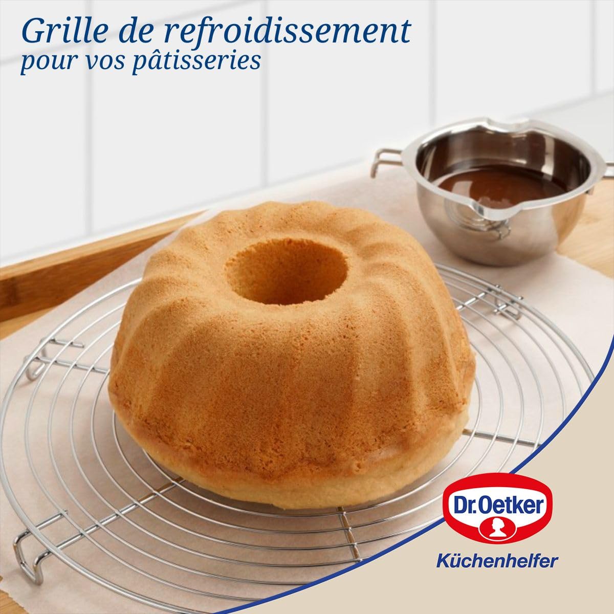 Dr. Oetker 32 cm Tarte Kuchenrost Gris