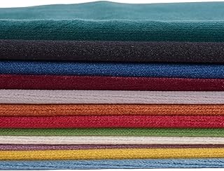 BENECREAT 12Pcs Assorted Double Sided Velvet Soft Fabric 7.8x11.4" Velvet Fabric for Wallet Purses Making and Other DIY Se...