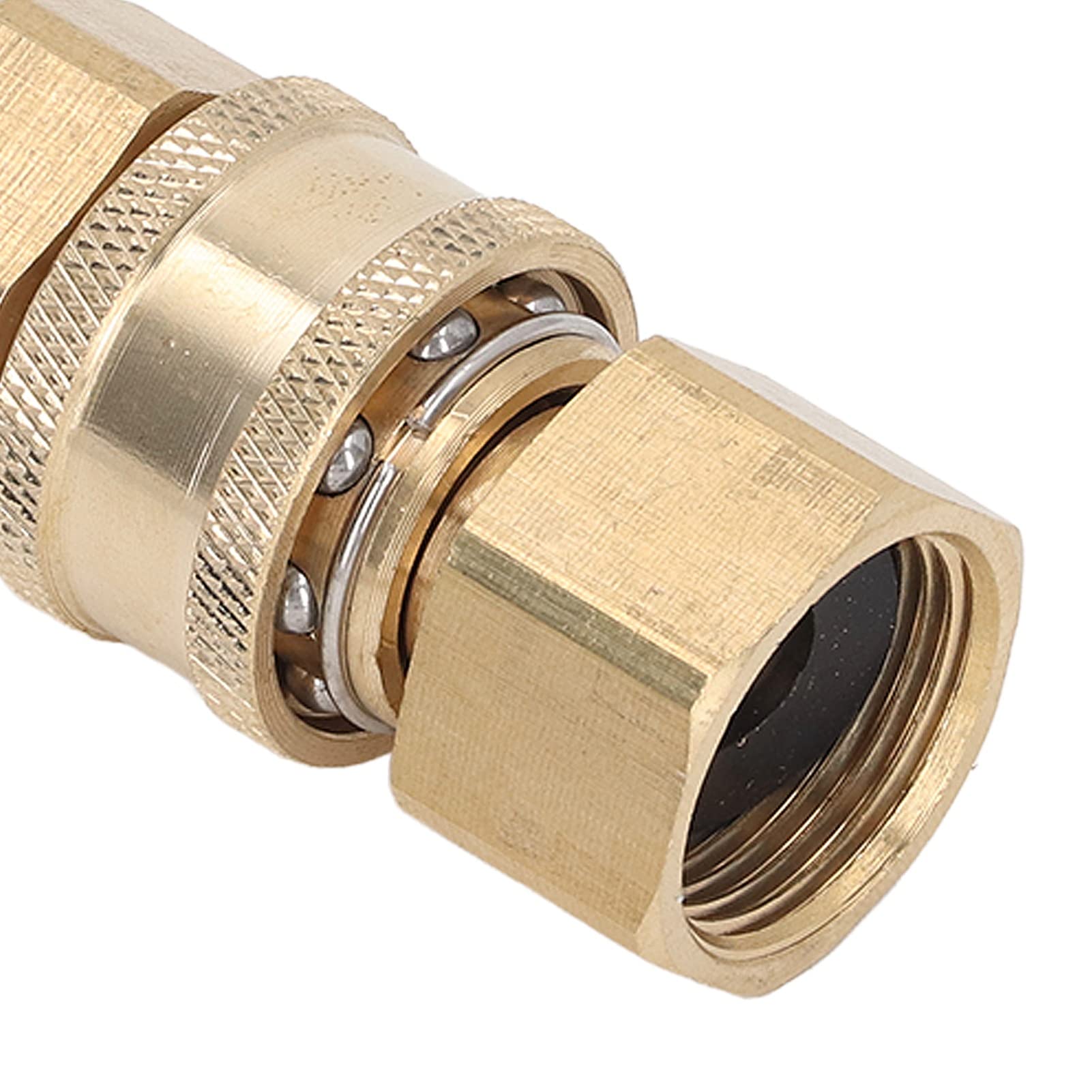 Cocoarm Raccordi Rapidi per Idropulitrice da 5000 PSI Rondella in Ottone e Acciaio Inossidabile Raccordi a Connessione Rapida Adattatore per Tubo Maschio Femmina per Pompa per Tubi Pistola a Spruzzo