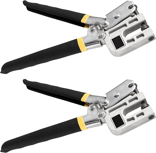 JEUIHAU Paquete de 2 alicates para crimpadora de pernos de 10 pulgadas, herramienta de fijación de pinzas de quilla de una sola mano, para proyectos