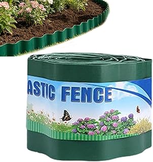ガーデンエッジング ボーダー | 掘削不要の芝生用ボーダーフェンス,裏庭エッジフェンス 境界柵 - ガーデン用 芝生用 裏庭用 花壇用 通路用 景観用 ランドスケープ用 バックヤード用 パスウェイ用