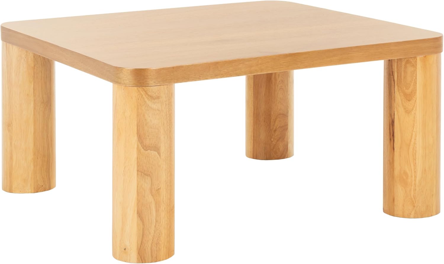 SAFAVIEH Aldous Square COF1501 Coffee Table, 32" W x 32" D x 16" H, Natural