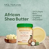 Vista 4 de MGL Naturals Manteca de karité africana cruda marfil de 16 onzas, 100% pura y sin refinar. Nutre e hidrata el cabello y la piel. Úsalo solo