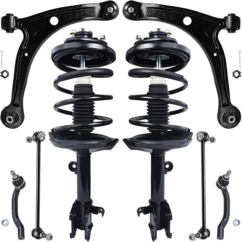 Miniatura 243 de Detroit Axle - Kit de puntales delanteros de 6 piezas para Chevrolet Aveo Aveo5 Pontiac G3 Wave, barra estabilizadora, varillas de acoplamiento