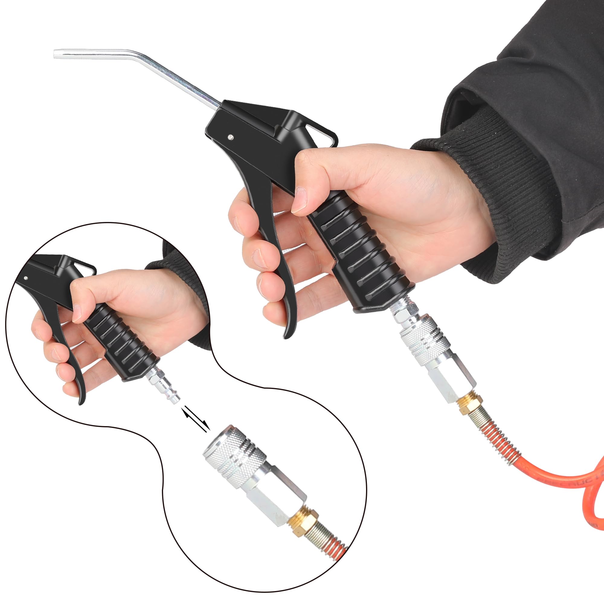 Air Blow Guns - 4 Pack with Fittings -2