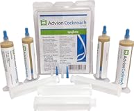Advion Cockroach Gel Bait&comma; 4 Tubes x 30-Grams&comma; 4 Plungers and 4 Tips&comma; German Roach Insect Pest Control&comma; Indoor and Outdoor Use&comma; Roach Killer Gel for American&comma; German and Other Major Cockroach Species