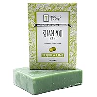 Vista 5 de Taconic Shave, All Natural Bay Rum Hair Shampoo Bar – Hecho a mano en los Estados Unidos – 5.0 oz – Deja el cabello limpio, suave y acondicionado.