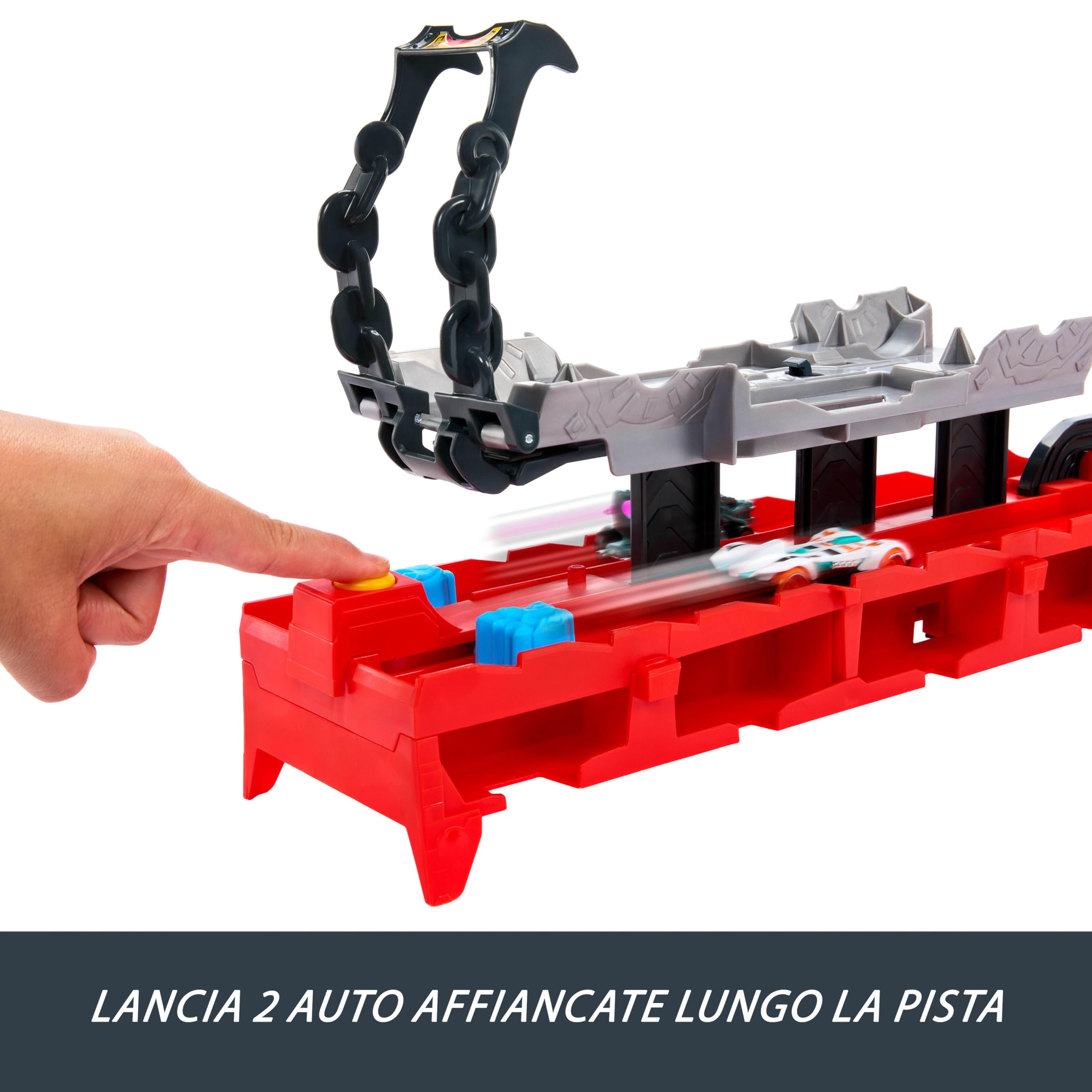 Hot Wheels - Drago Trasportatore, Veicolo trasformabile di Grandi Dimensioni con Drago Rimovibile e 2 macchinine Incluse, Contiene Fino a 20 Veicoli, Giocattolo per Bambini, 4+ Anni, JKJ79