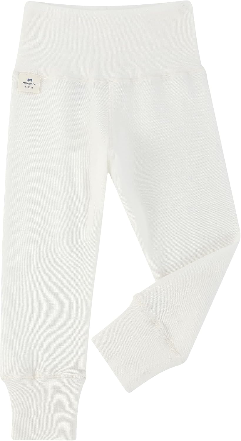 Toddler Merino Wool Silk Leggings for Boys Girls, Lightweight Base Layer Pants, Soft Breathable Thermal Bottoms