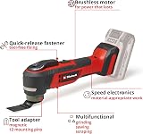 Einhell Professional Cordless Multi Tool with Accessories 18V Power X-Change, Brushless Power Tool for Wood, Plastic and Metal, Without Battery TP-MG 18 Li Oscillating Multi-Tool - 3