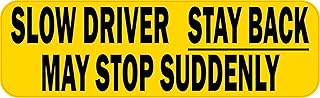 StickerTalk Slow Driver Magnet, 10 inches by 3 inches